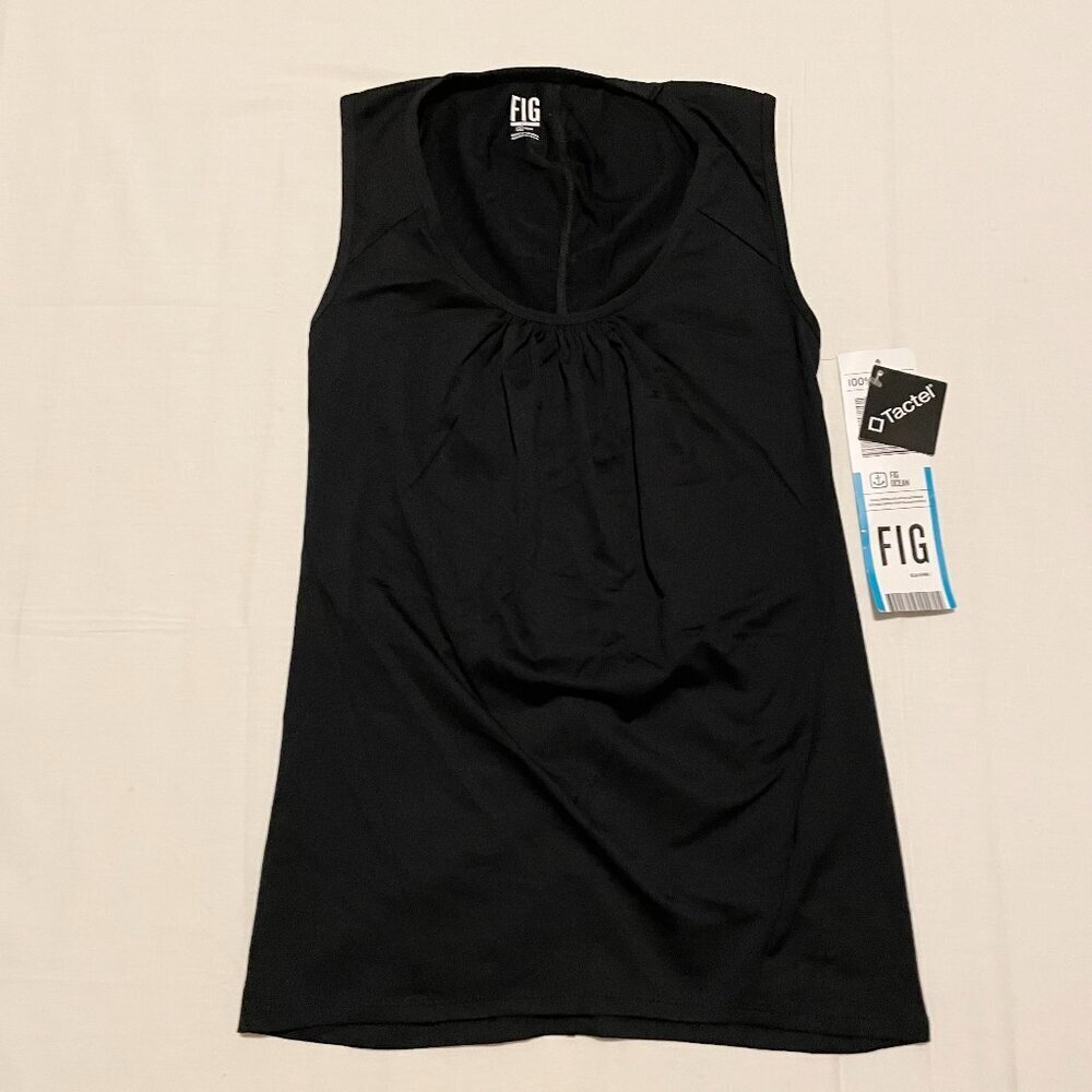 Fig Clothing Ocean Tank Top Black Womens Size Small